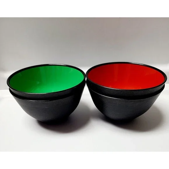 4 VTG MCM Sweden SAN-Plast Husqvarna Set Bowl Sigvard Bernadette  1960s Soup - Picture 15 of 16